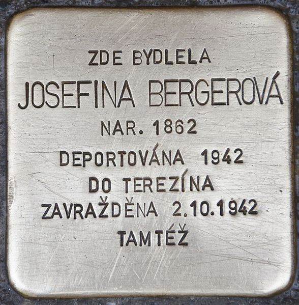 Stolpersteine Komenskho 886/22 #1