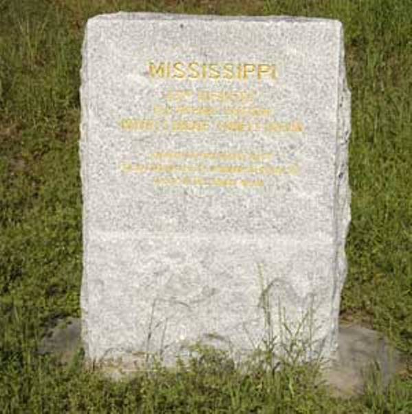 43rd Mississippi Infantry (Confederates) Monument