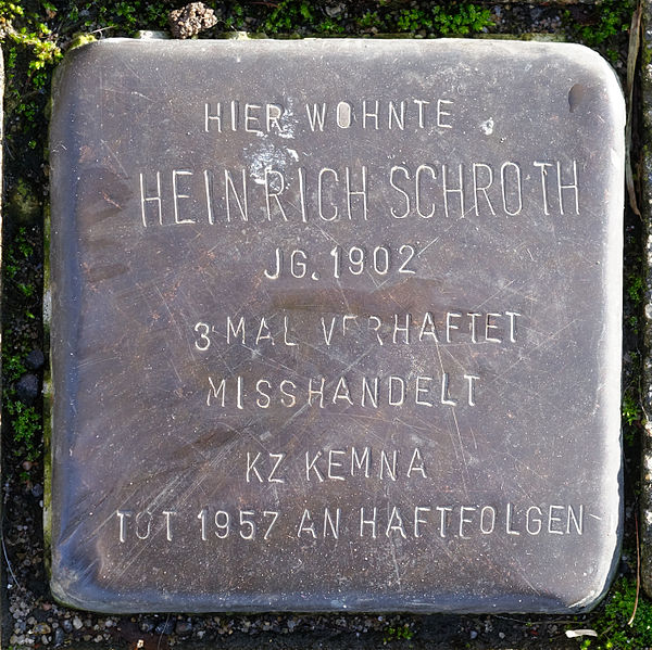 Stolperstein Finkenstraße 5
