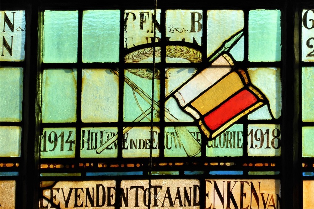 Stained Glass Window Sint-Eligius Church Zeveneken #4