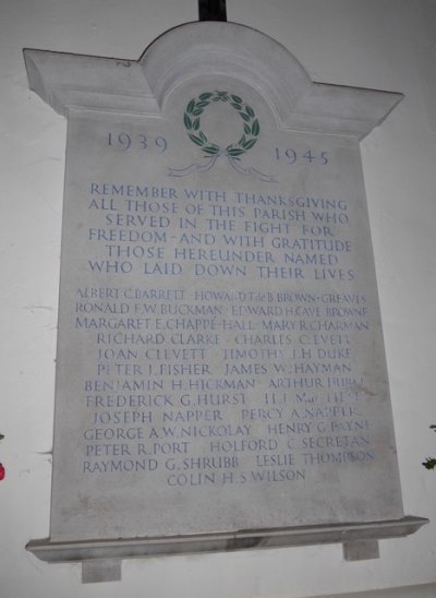 War Memorial Holy Trinity Church Rudgwick #2