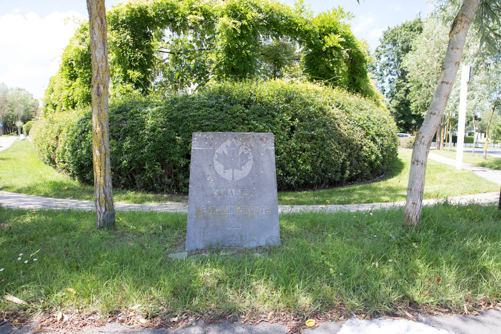 Wegmarkering nr. 16 Canadese Bevrijdingsroute #2