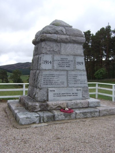 Oorlogsmonument Corgarff