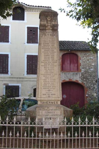 Oorlogsmonument Tavernes #1