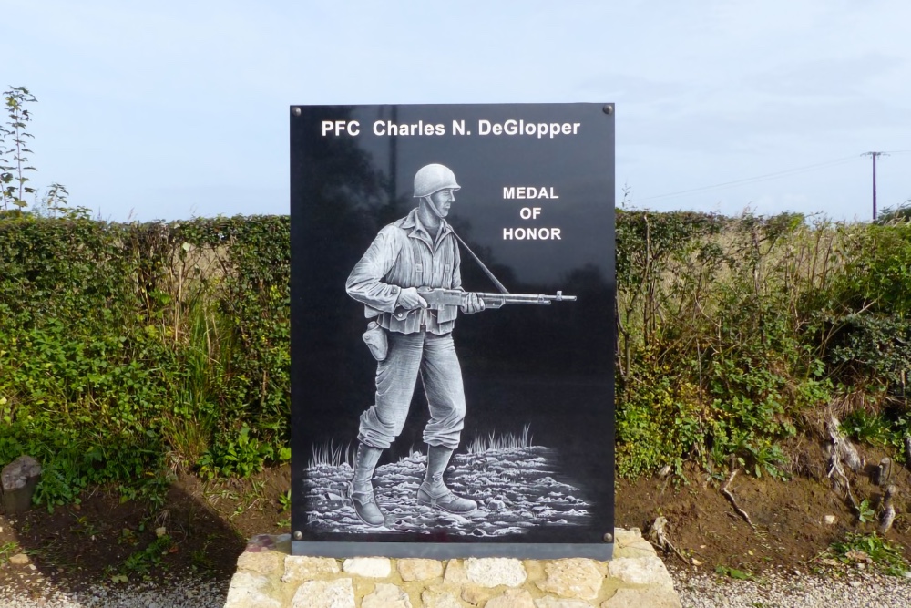 Monument PFC Charles DeGlopper MoH #1