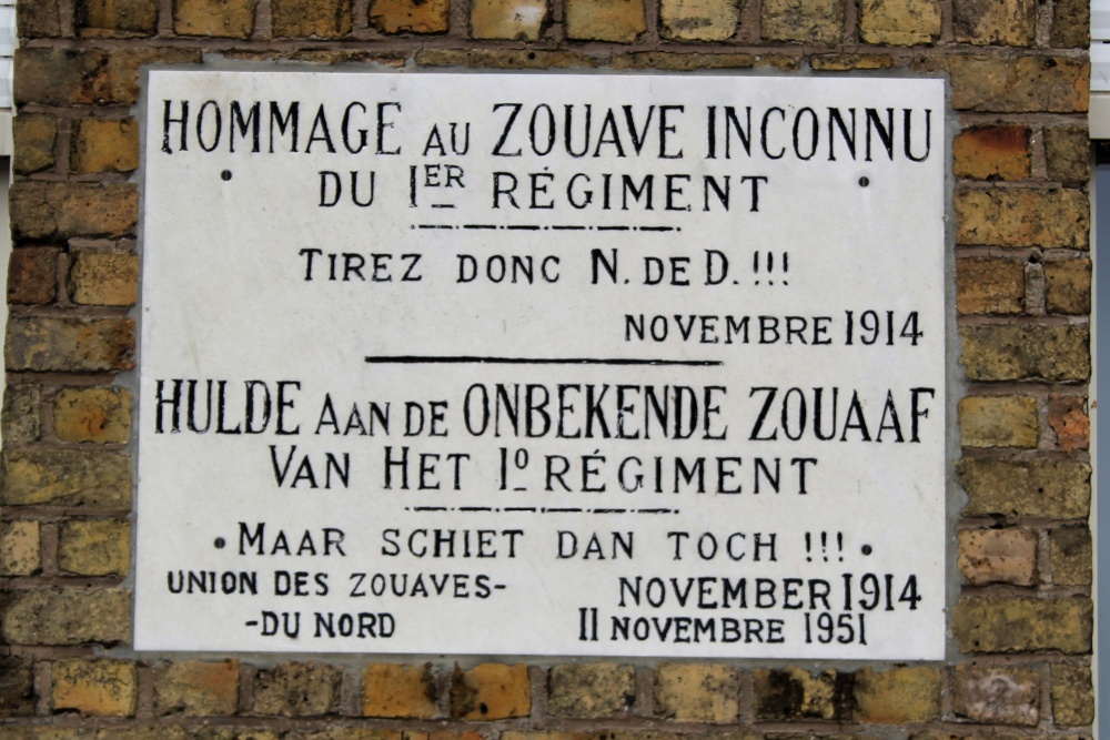 Memorial Unknown Zouave Noordschote #3