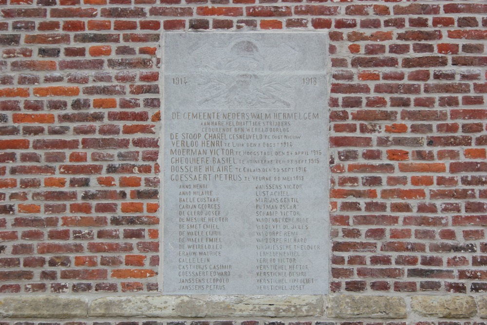 Commemorative Plate First World War Nederzwalm-Hermelgem #2