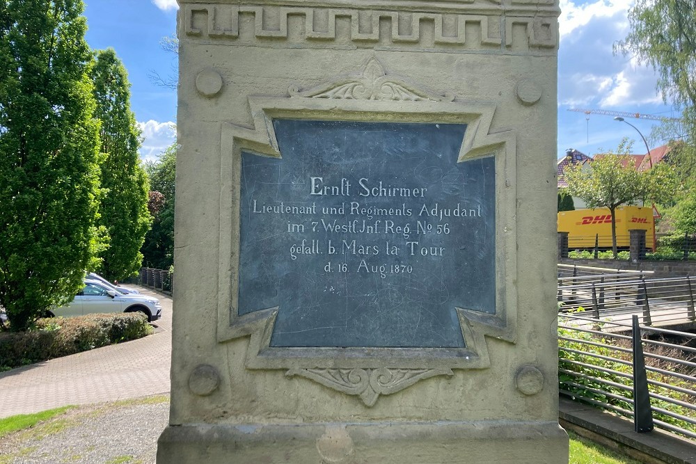 Oorlogsmonument Frans-Duitse Oorlog Plettenberg #3