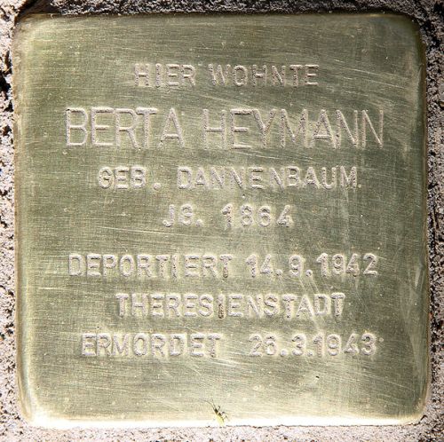 Stolperstein Giesebrechtstrae 6 #1