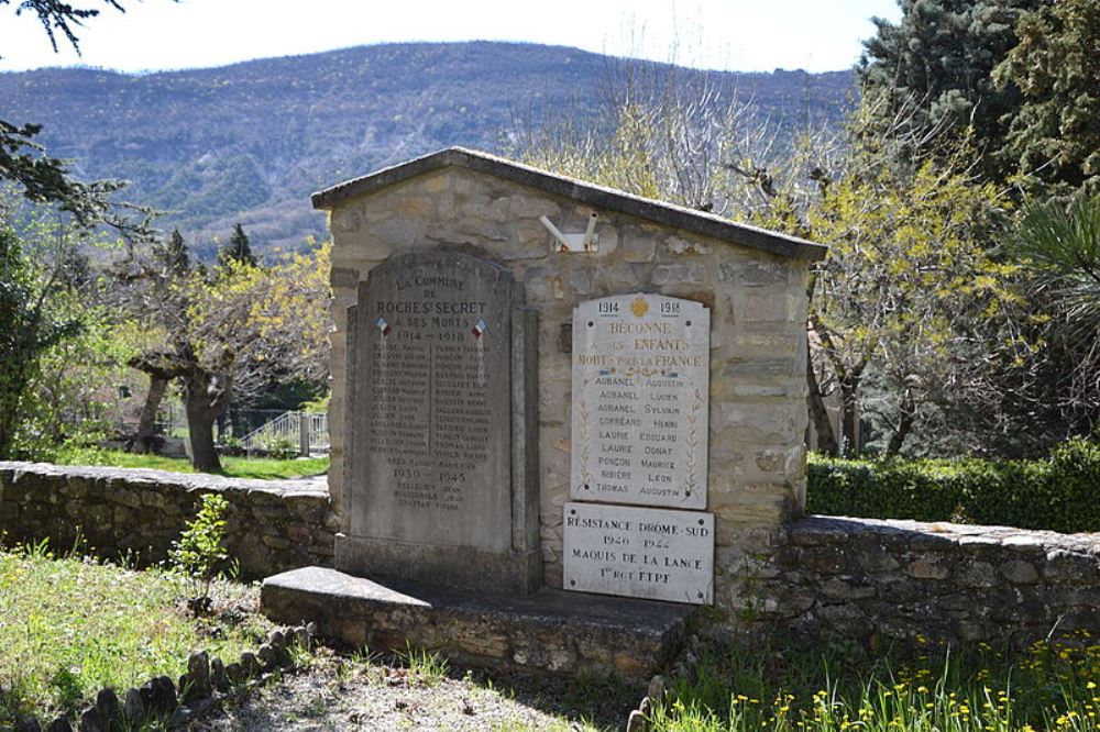 Oorlogsmonument Roche-Saint-Secret-Bconne #1