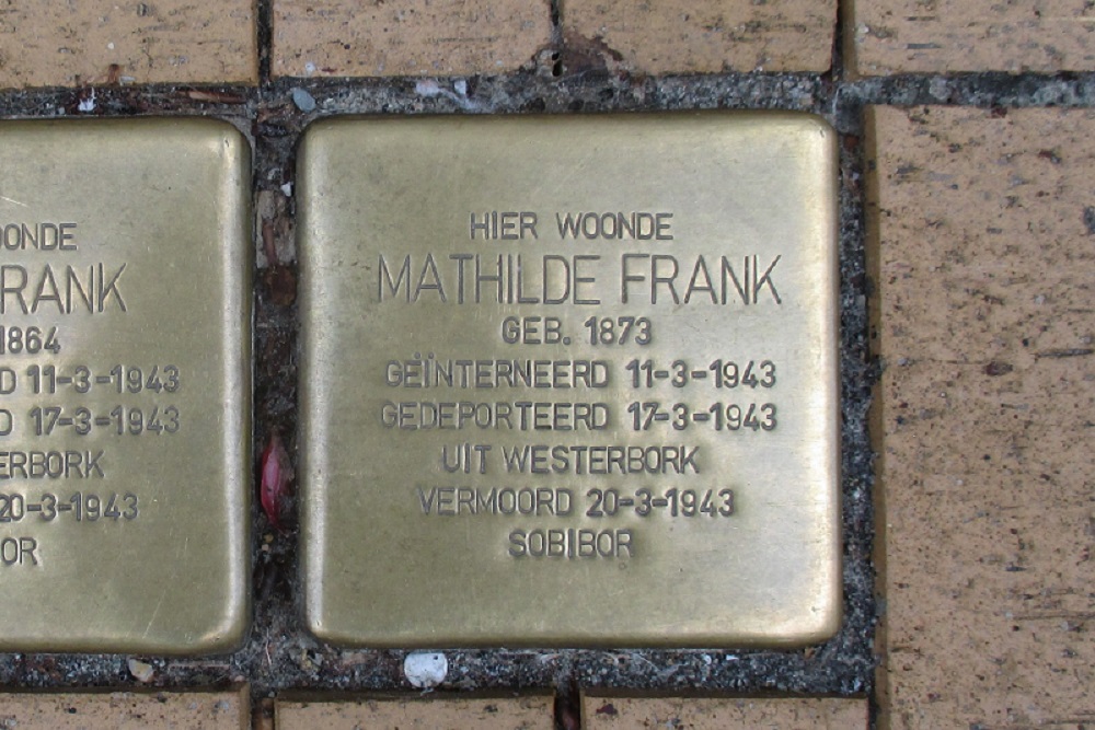 Stolpersteine Oude Kijk In Het Jatstraat 8 #4