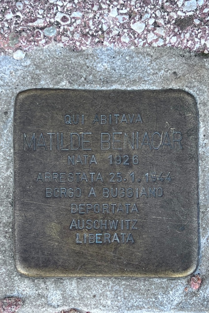 Stolperstein Via Dario Cassuto 1 #3