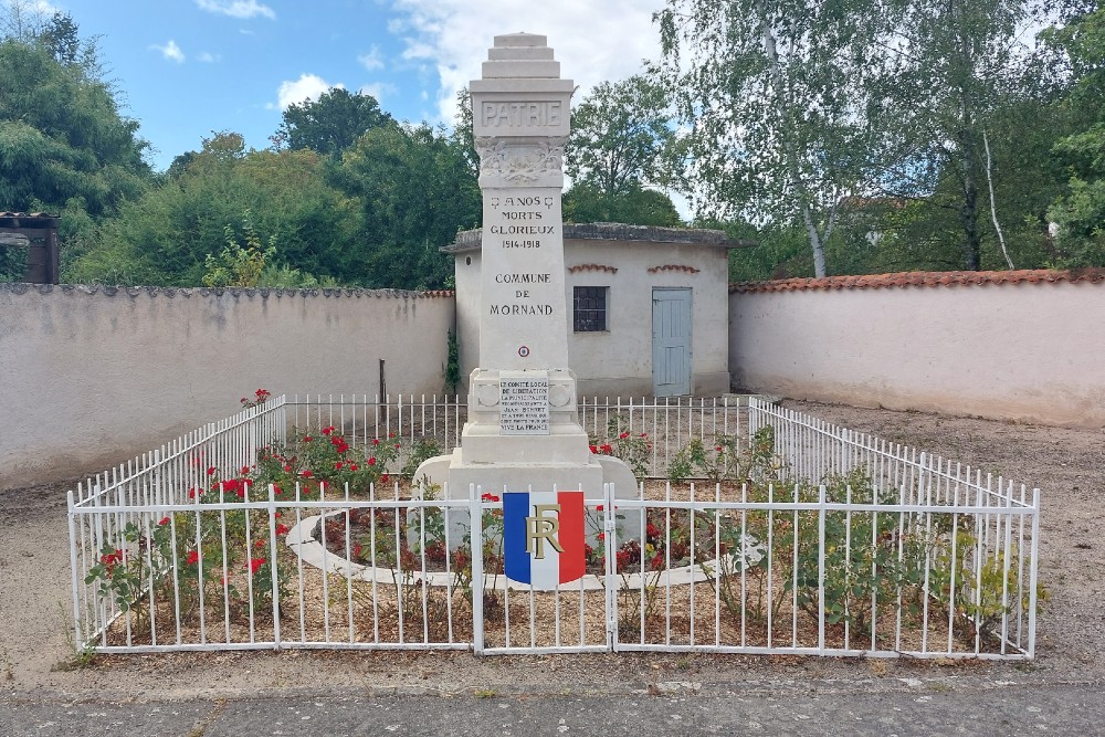 Monument Eerste Wereldoorlog Mornand-en-Forez #1