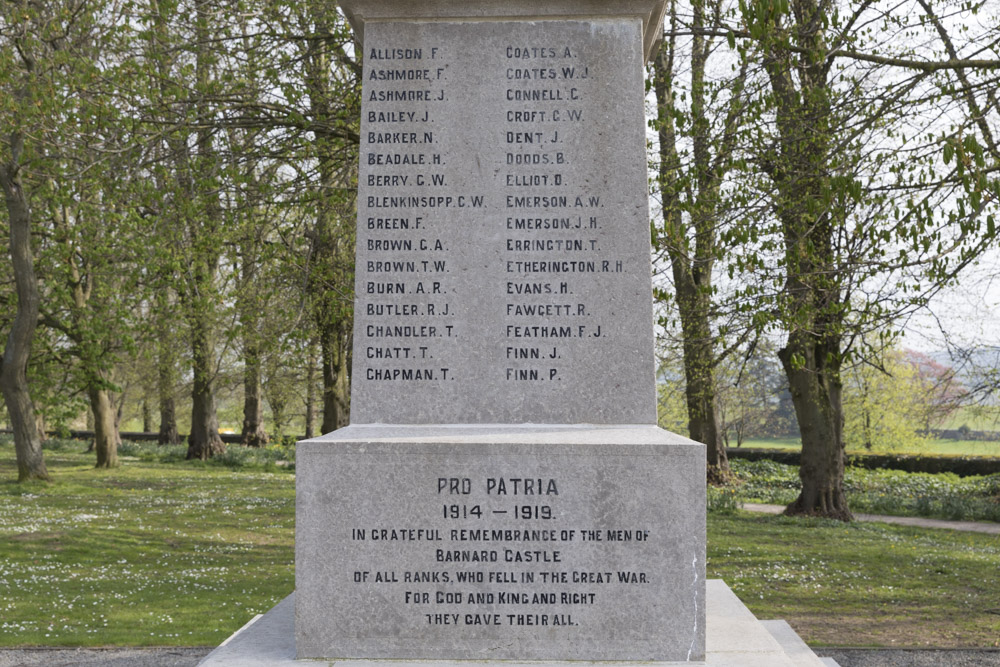 War Memorial Barnard Castle #3