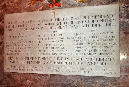 War Memorial St. Mary Church