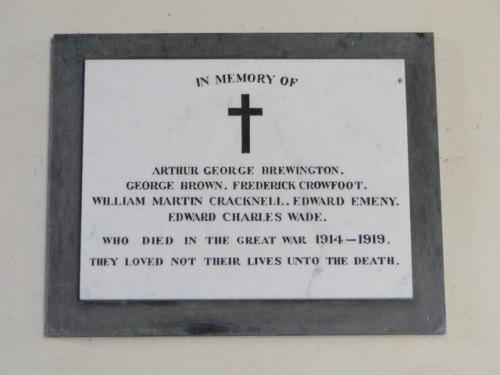 War Memorial Gosbeck Church #2