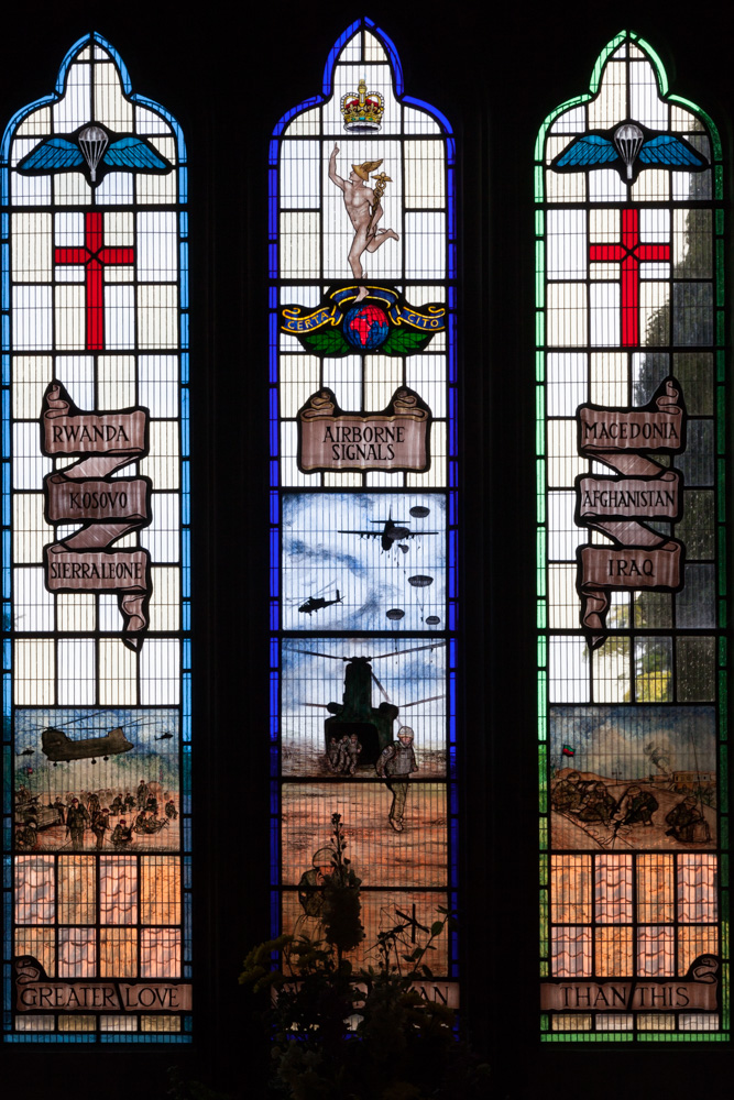 Memorial Windows Airborne Signals St. Vincent Church Caythorpe #3