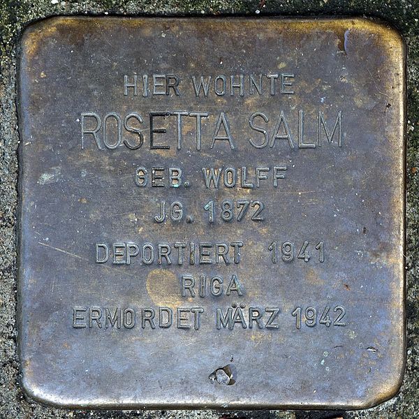 Stolpersteine Hochstrae 40 #2