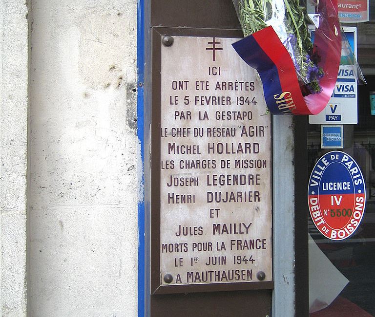Memorial Michel Hollard, Joseph Legendre, Henri Dujardier and Jules Mailly #1