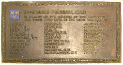 Oorlogsmonument Wanderers Football Club #1