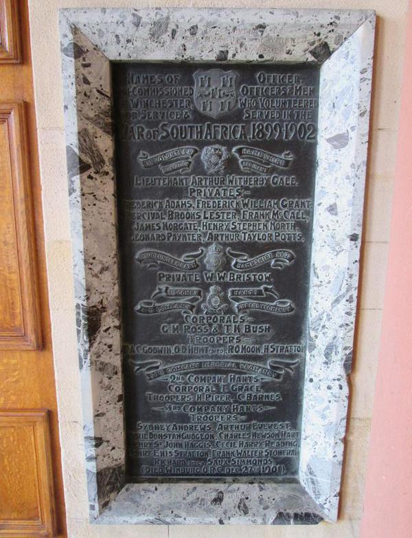 2nd Boer War Memorial Winchester