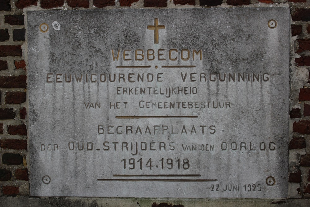 Belgische Graven Oudstrijders Webbekom #1