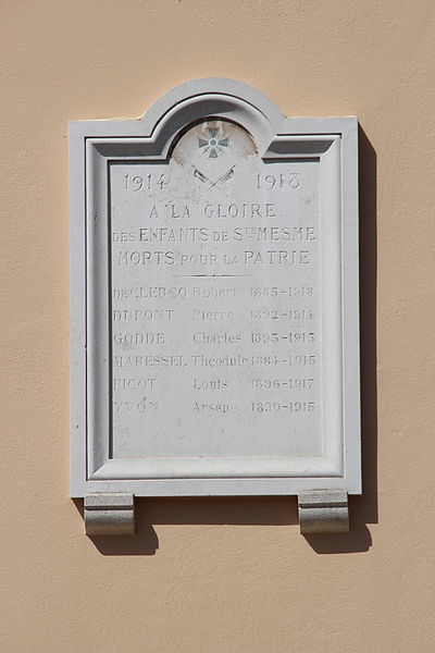 Oorlogsmonument Sainte-Mesme