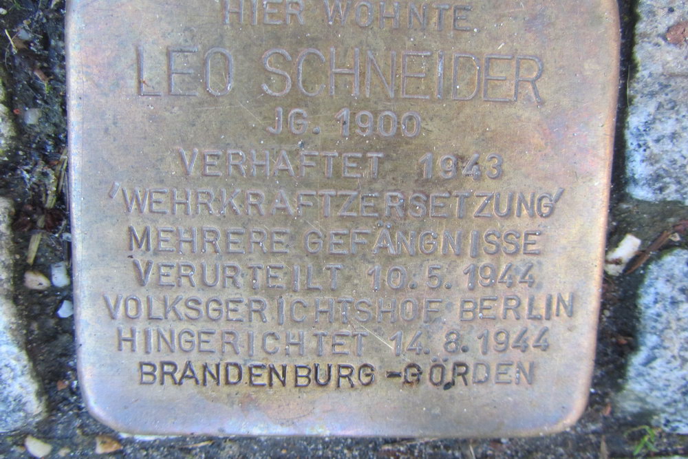 Stolperstein Lorenzstrae 6