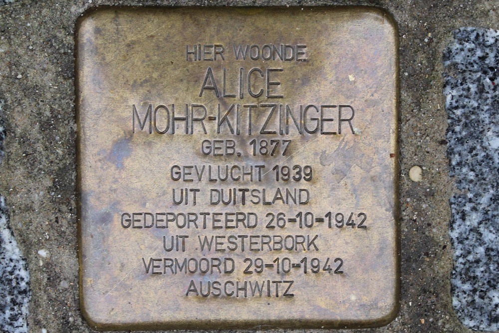 Stolperstein Gravin Jacobastraat 31 #1