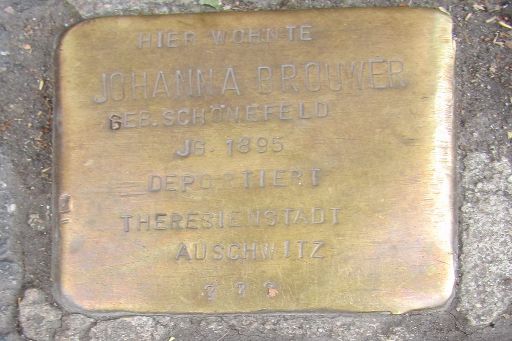 Stolperstein Slzburgstrae 3 #1