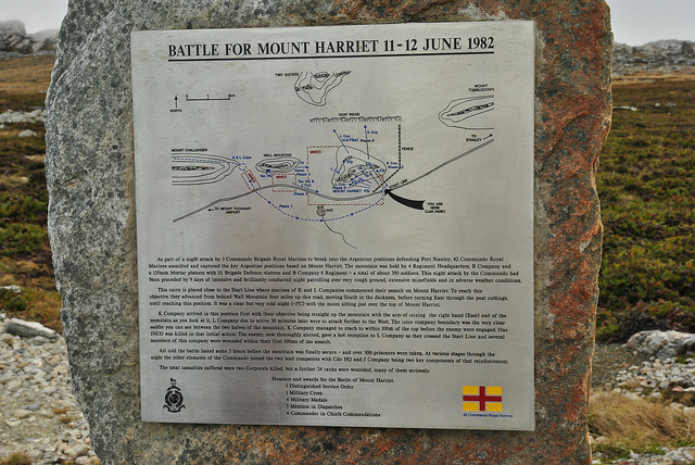 Monument Slag om Mount Harriet #2