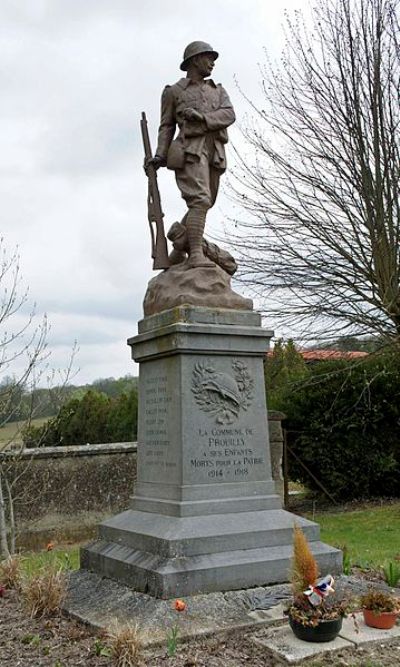 Oorlogsmonument Prouilly