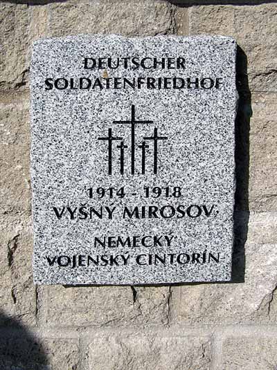 Duitse Oorlogsbegraafplaats Vyšný Mirošov #2