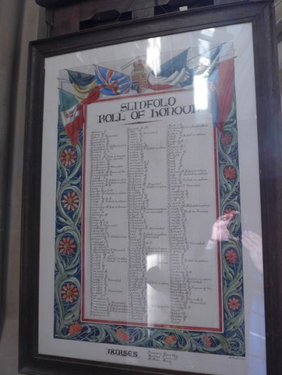 Roll of Honour St. Peter Church