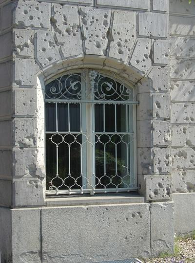 Bullet Impacts in Facade National Paintings Museum #1