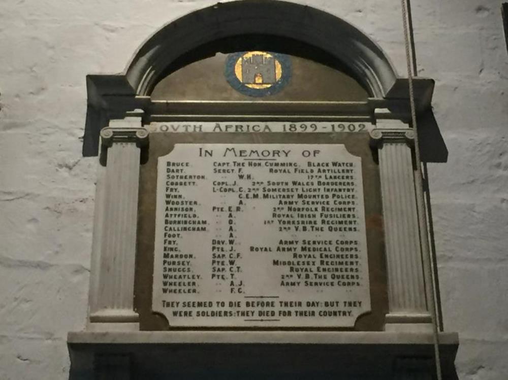 2nd Boer War Memorial St. Andrews Church