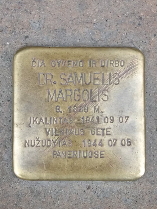 Stolperstein Vilniaus gatvė 33 / Islandijos gatvė 2 #2