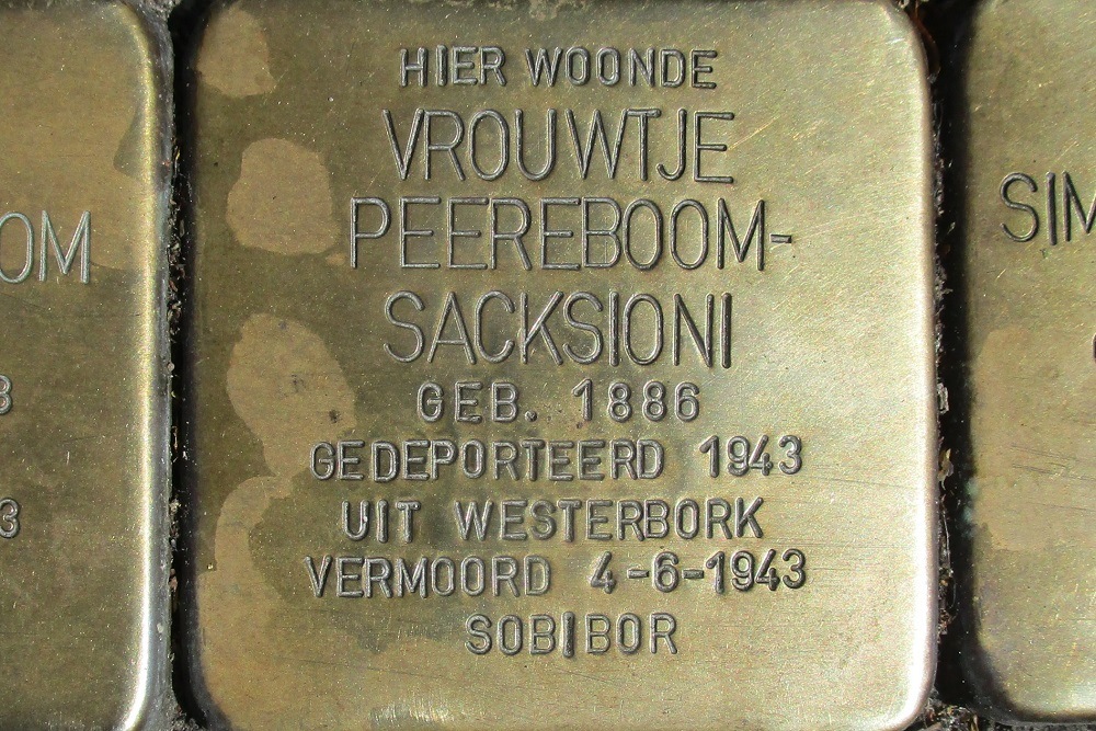 Stolpersteine Jodenbreestraat 63 #3