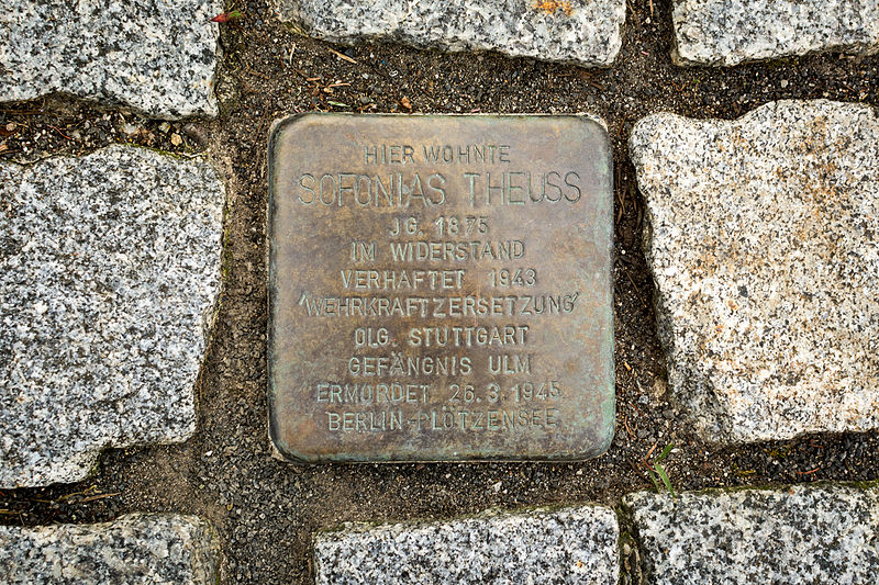 Stolperstein Pfarrstrae 20