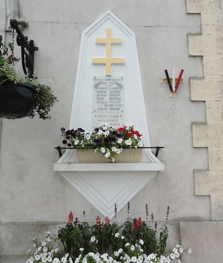 Oorlogsmonument Kerk Richardménil