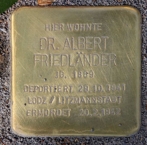 Stolpersteine Finckensteinallee 90