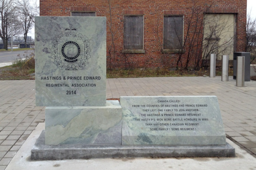 Hastings & Prince Edward Regiment Association Monument