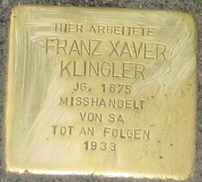 Stumbling Stone Ketschendorfer Straße 1 #1