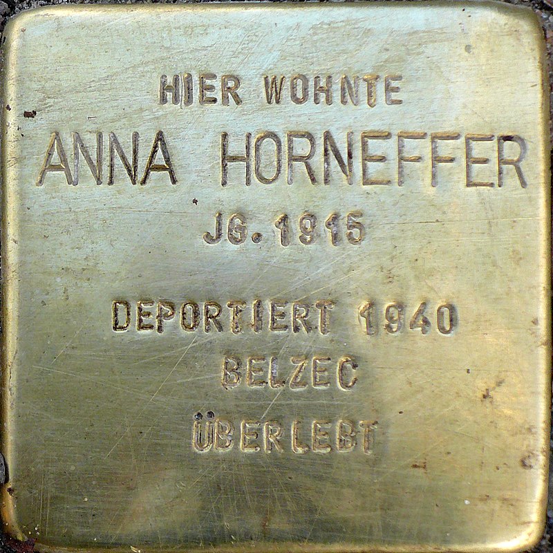 Stolpersteine Artilleriestrae 66a #1