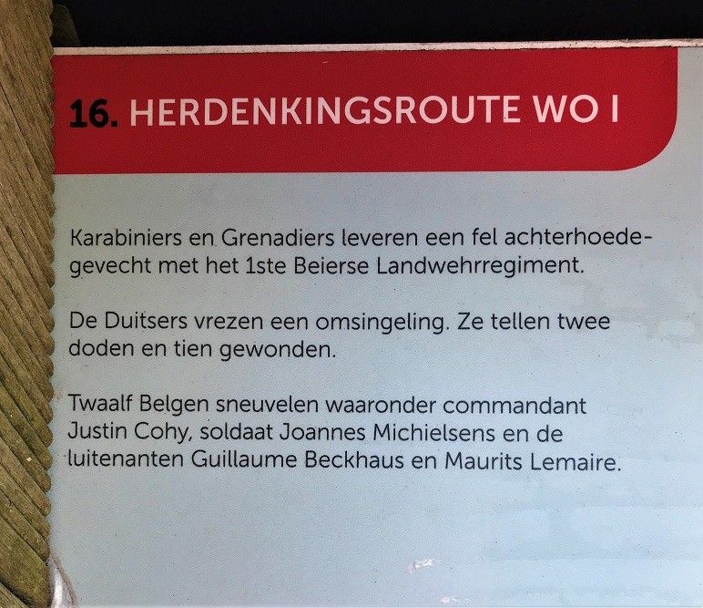 Herdenkingsroute 100 jaar Groote Oorlog - Informatiebord 16 #3