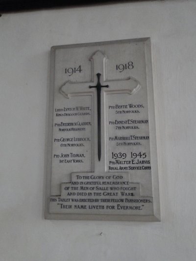 Oorlogsmonument Salle Church