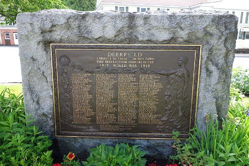 Monument Veteranen Eerste Wereldoorlog Deerfield #1