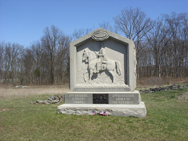 Monument 4th Pennsylvania Cavalry Regiment