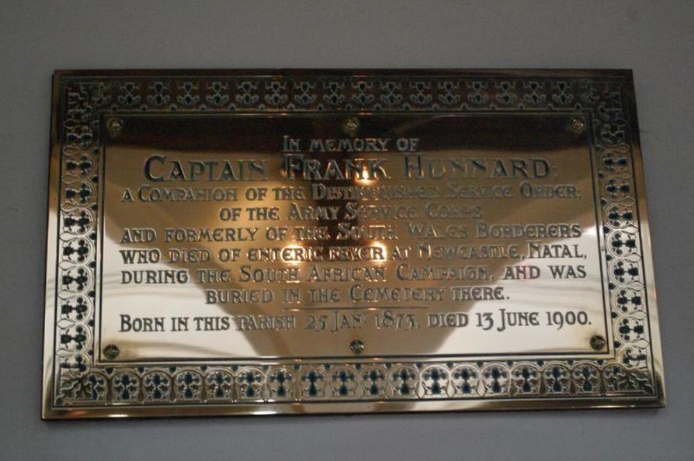 Memorial Captain Frank Hunnard