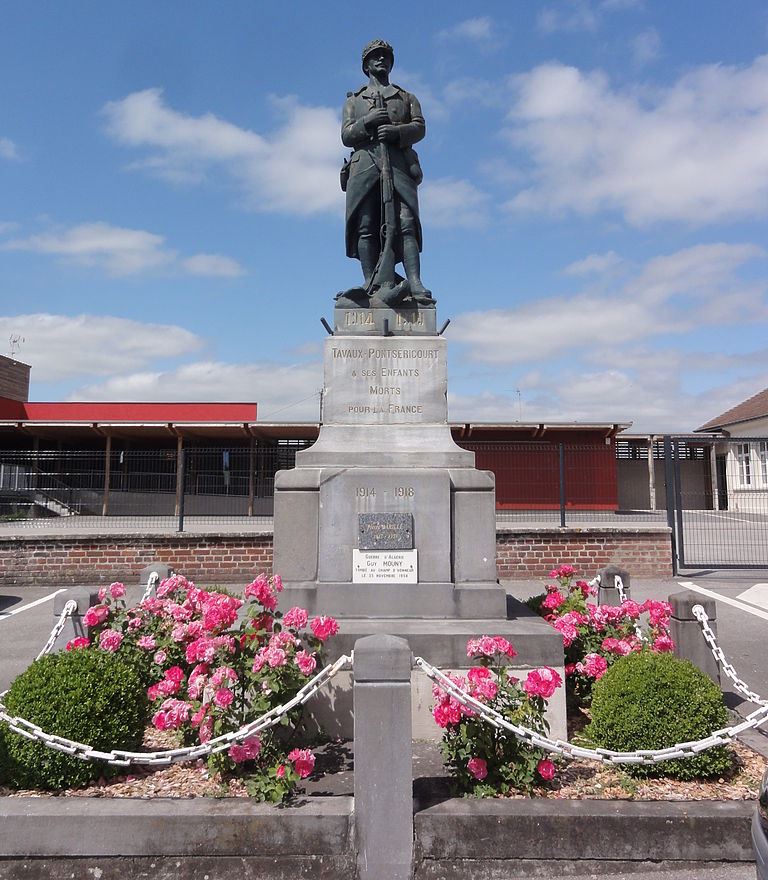 Oorlogsmonument Tavaux-et-Pontsricourt #1